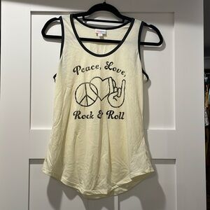 Lularoe rock n roll tank top size small